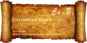 Csizmadia Bodor névjegykártya